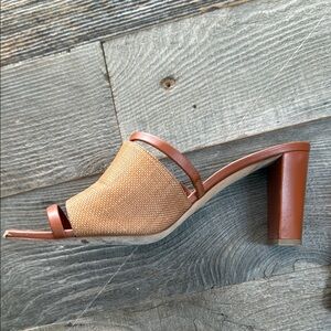 Elegant Tan Heeled Sandals